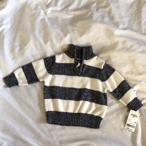 OshKosh B’gosh 6m baby boy grey and white sweater